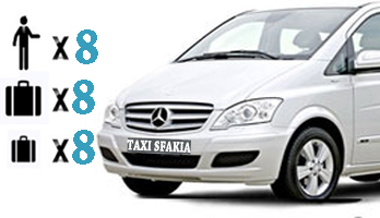 VanTaxi transfer price list ( 5 to 8 persons )